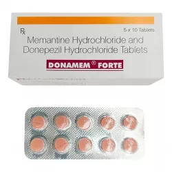 Миореол 10мг / 10мг аналог Донепезил/мемантин :: Donamem Forte таб. блистер №10 фото
